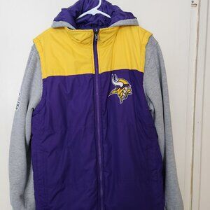 Viking Zip up hoodie with reversable vest